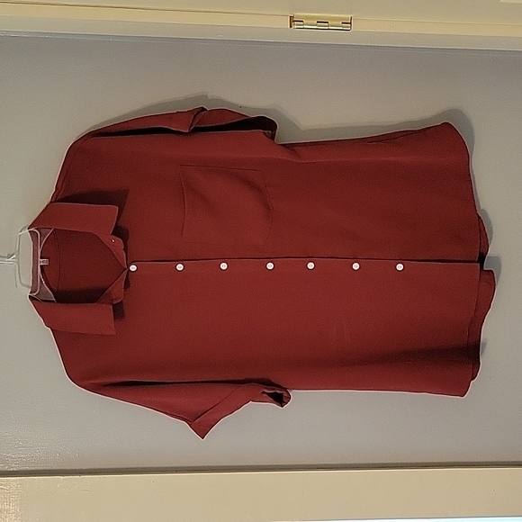 Amazon Tops - Red button down blouse